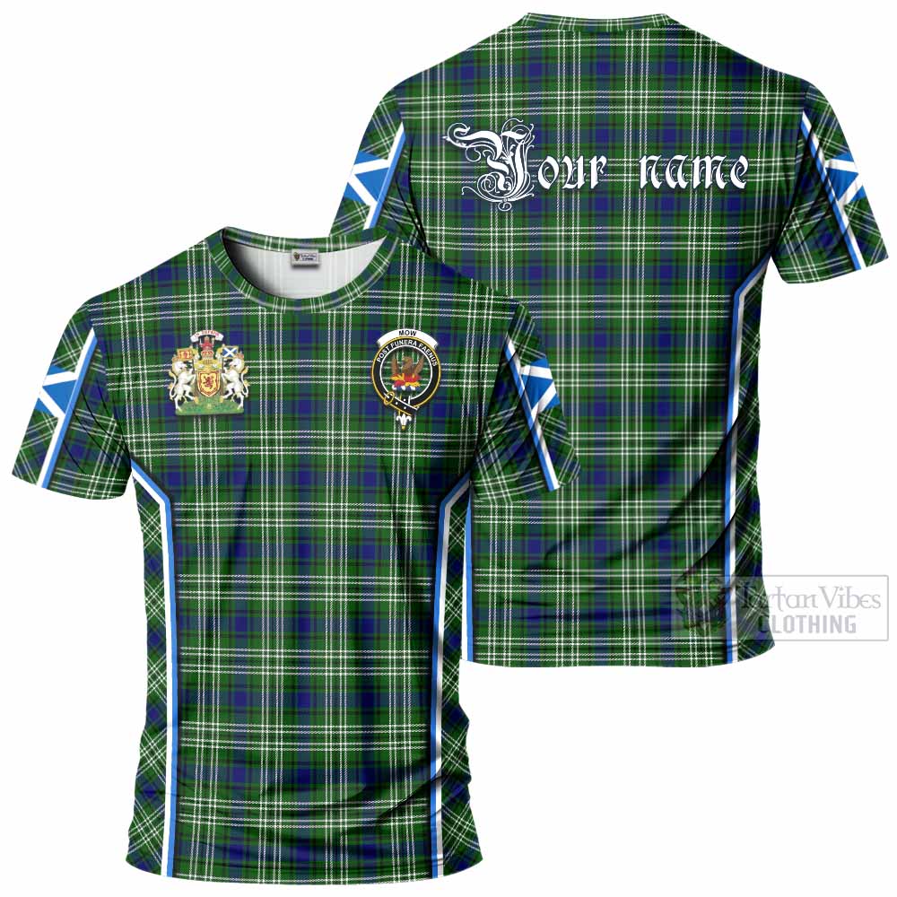 Mow Tartan Crest T-shirt Scotland Coat of Arm Flag Style - Tartan Vibes Clothing