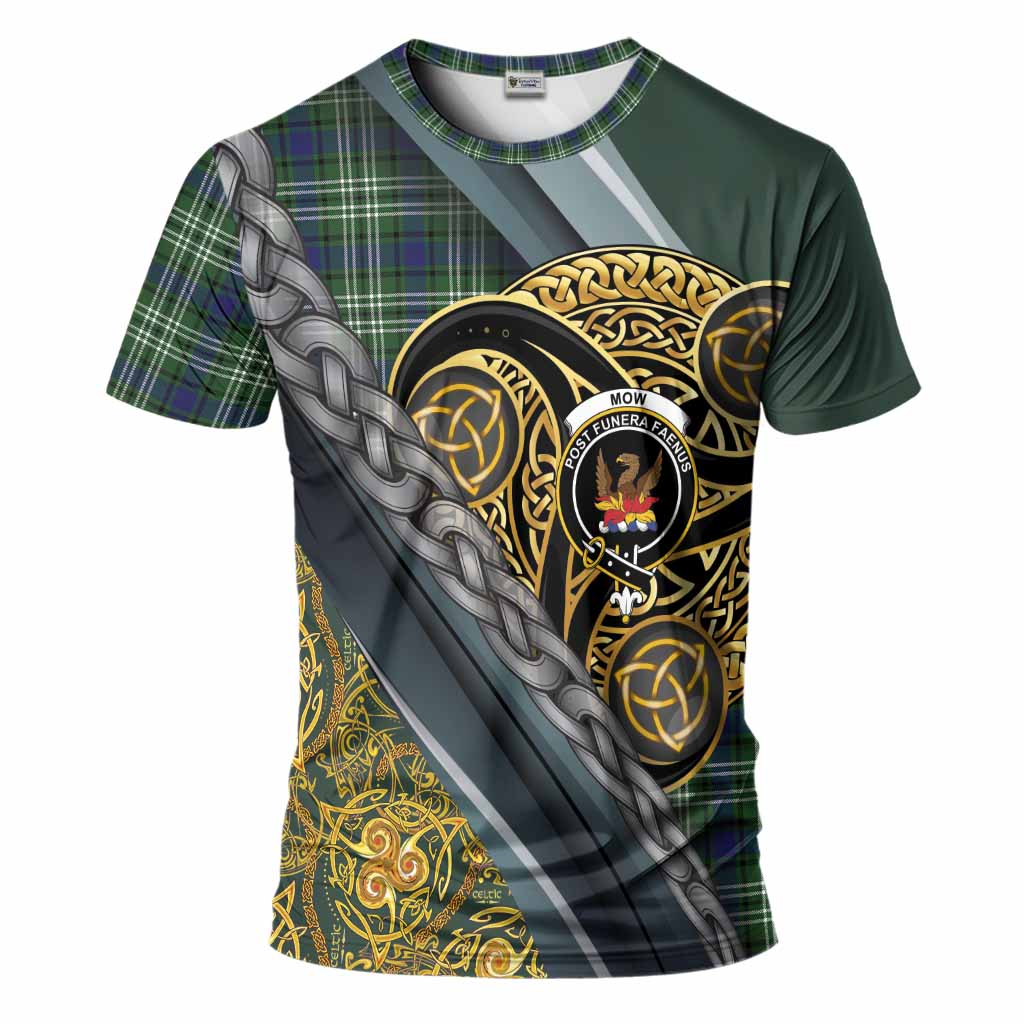 Mow Tartan Crest T-Shirt Scottish Triskele Celtic