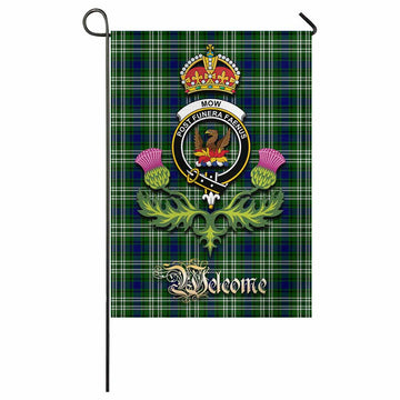 Mow Tartan Family Crest Garden Flag Royal Thistle Welcome Style