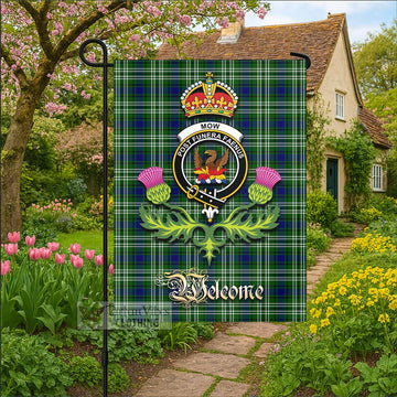 Mow Tartan Family Crest Garden Flag Royal Thistle Welcome Style