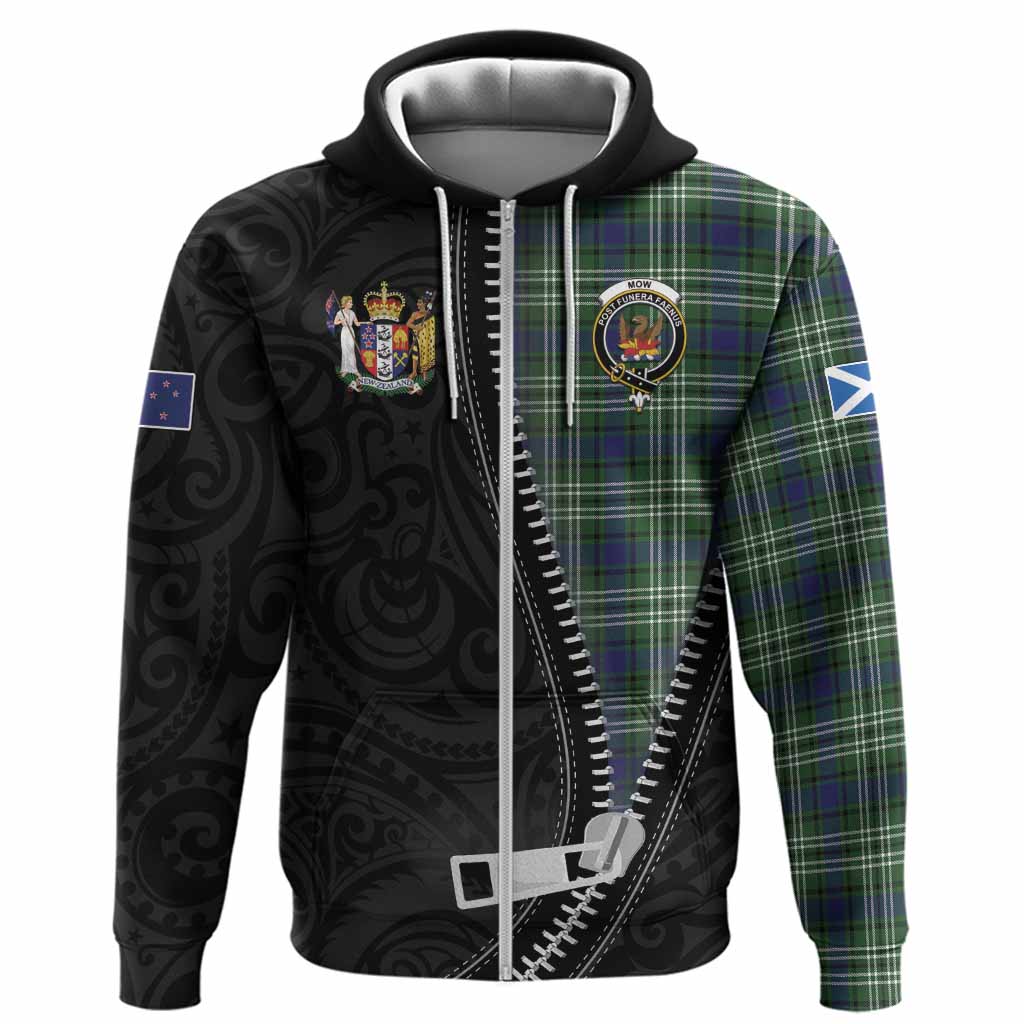 Mow Tartan Hoodie New Zealand Pattern Unique Zipper Stylized