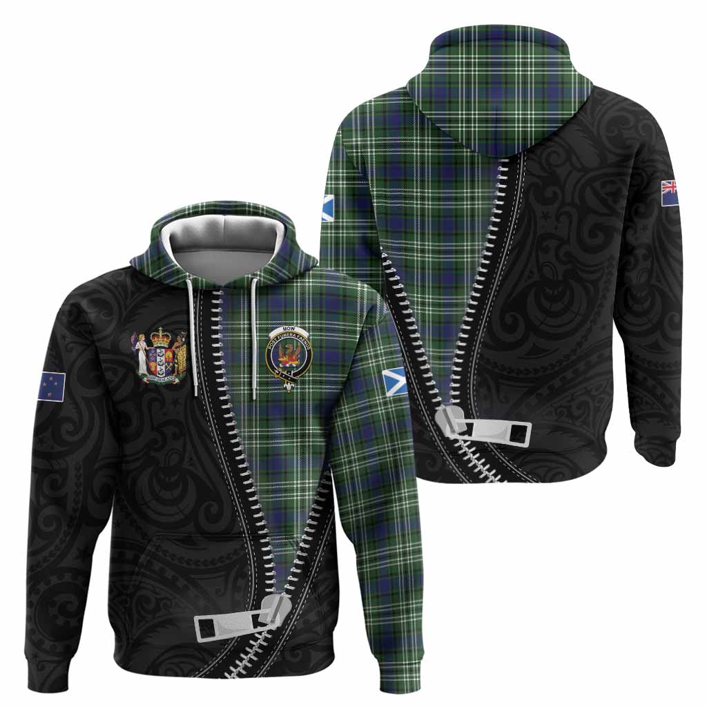 Mow Tartan Hoodie New Zealand Pattern Unique Zipper Stylized