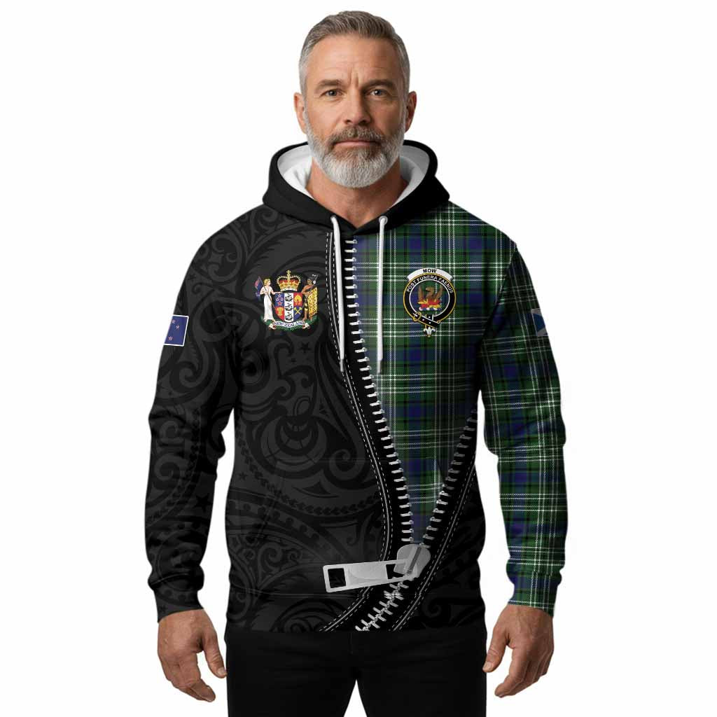 Mow Tartan Hoodie New Zealand Pattern Unique Zipper Stylized