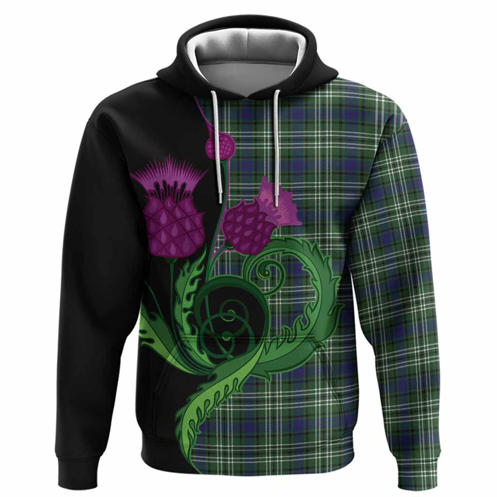 Mow Tartan Hoodie Traditional Scottish Thistle