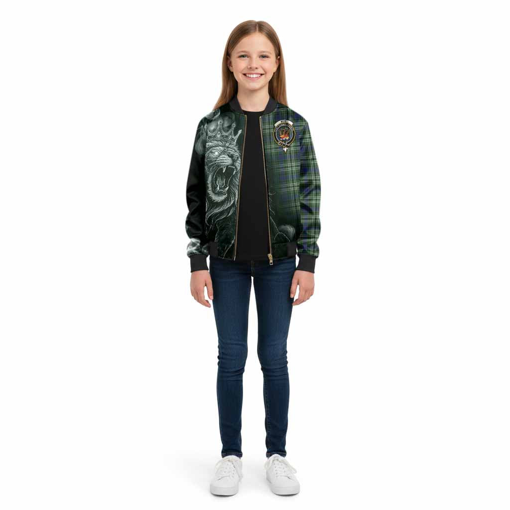 Mow Tartan Kid Bomber Jacket Roaring Lion Heritage
