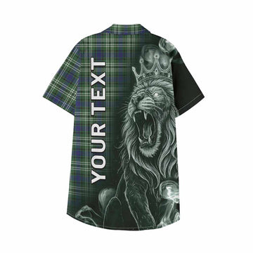 Mow Tartan Kid Hawaiian Shirt Roaring Lion Heritage