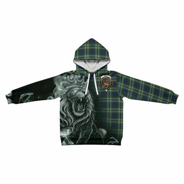 Mow Tartan Kid Hoodie Roaring Lion Heritage