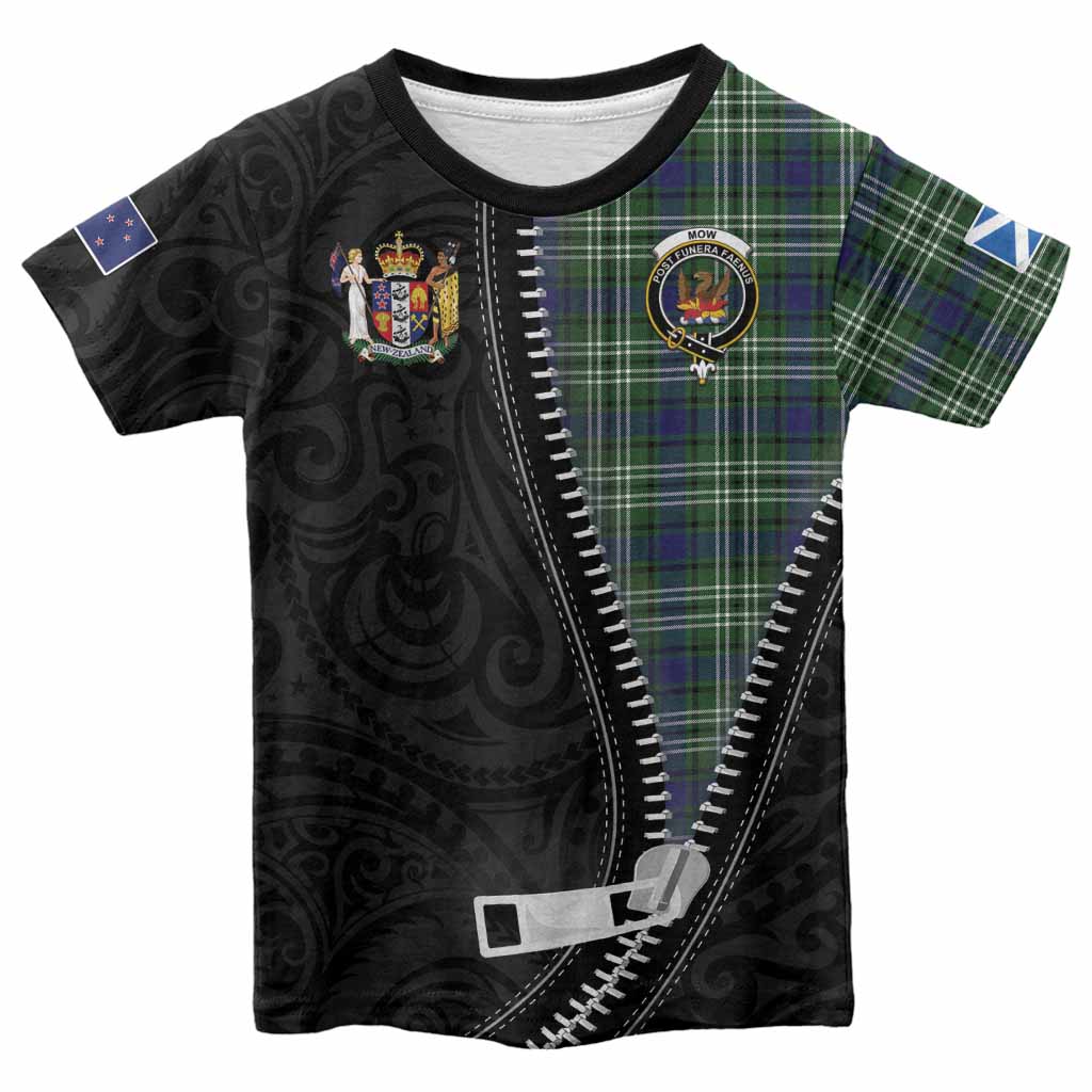 Mow Tartan Kid T-shirt New Zealand Pattern Unique Zipper Stylized