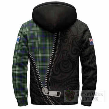 Mow Tartan Sherpa Hoodie New Zealand Pattern Unique Zipper Stylized