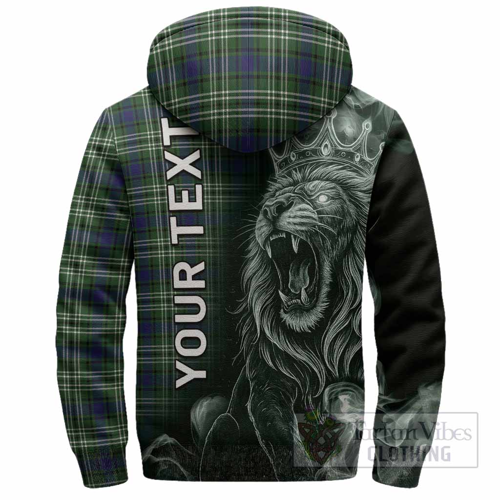 Mow Tartan Sherpa Hoodie Roaring Lion Heritage