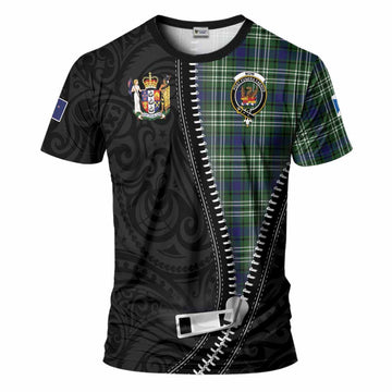 Mow Tartan T-Shirt New Zealand Pattern Unique Zipper Stylized