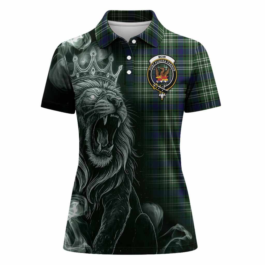 Mow Tartan Women Polo Shirt Roaring Lion Heritage