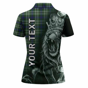 Mow Tartan Women Polo Shirt Roaring Lion Heritage