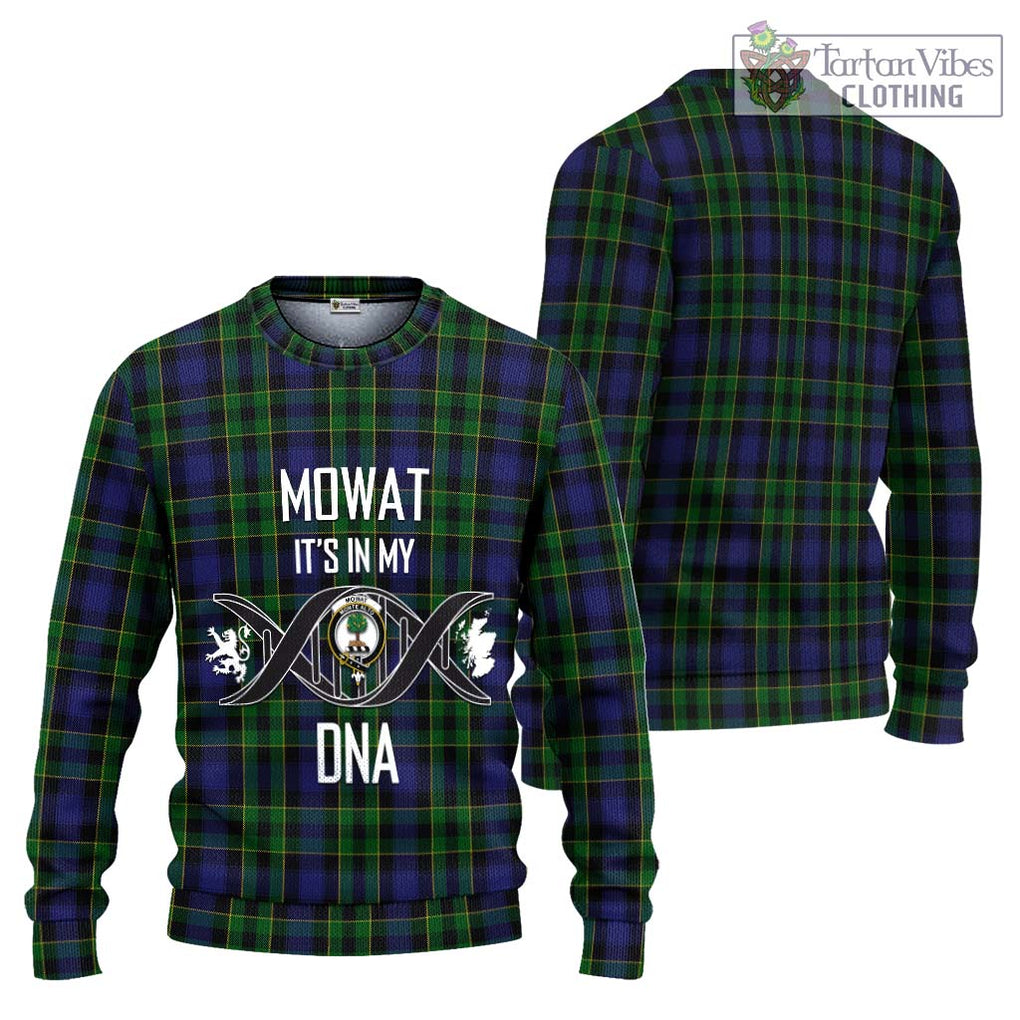 Mowat Tartan Ugly Sweater with Family Crest DNA In Me Style Unisex - Tartan Vibes Clothing