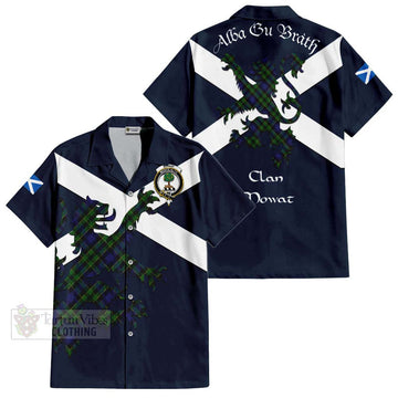 Mowat Tartan Lion Rampant Hawaiian Shirt Proudly Display Your Heritage with Alba Gu Brath and Clan Name Kid - Tartan Vibes Clothing
