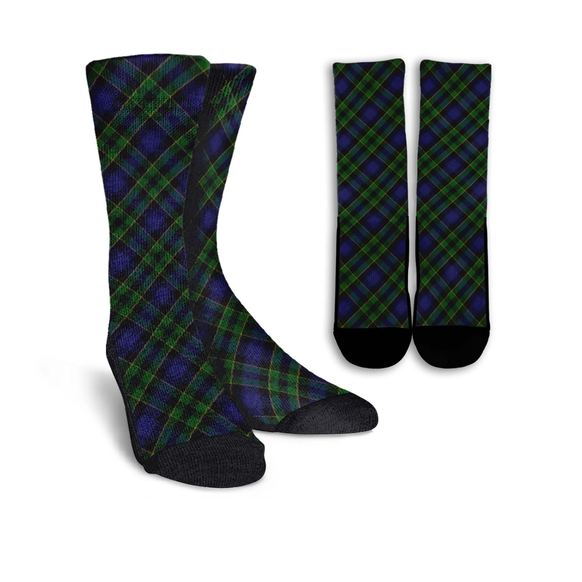 Mowat Tartan Crew Socks Cross Style Crew Socks - Tartan Vibes Clothing