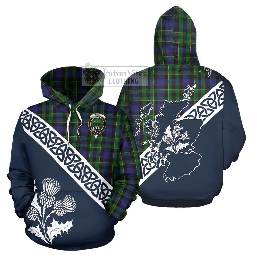 Mowat Tartan Hoodie Featuring Thistle and Scotland Map Zip Hoodie - Tartan Vibes Clothing