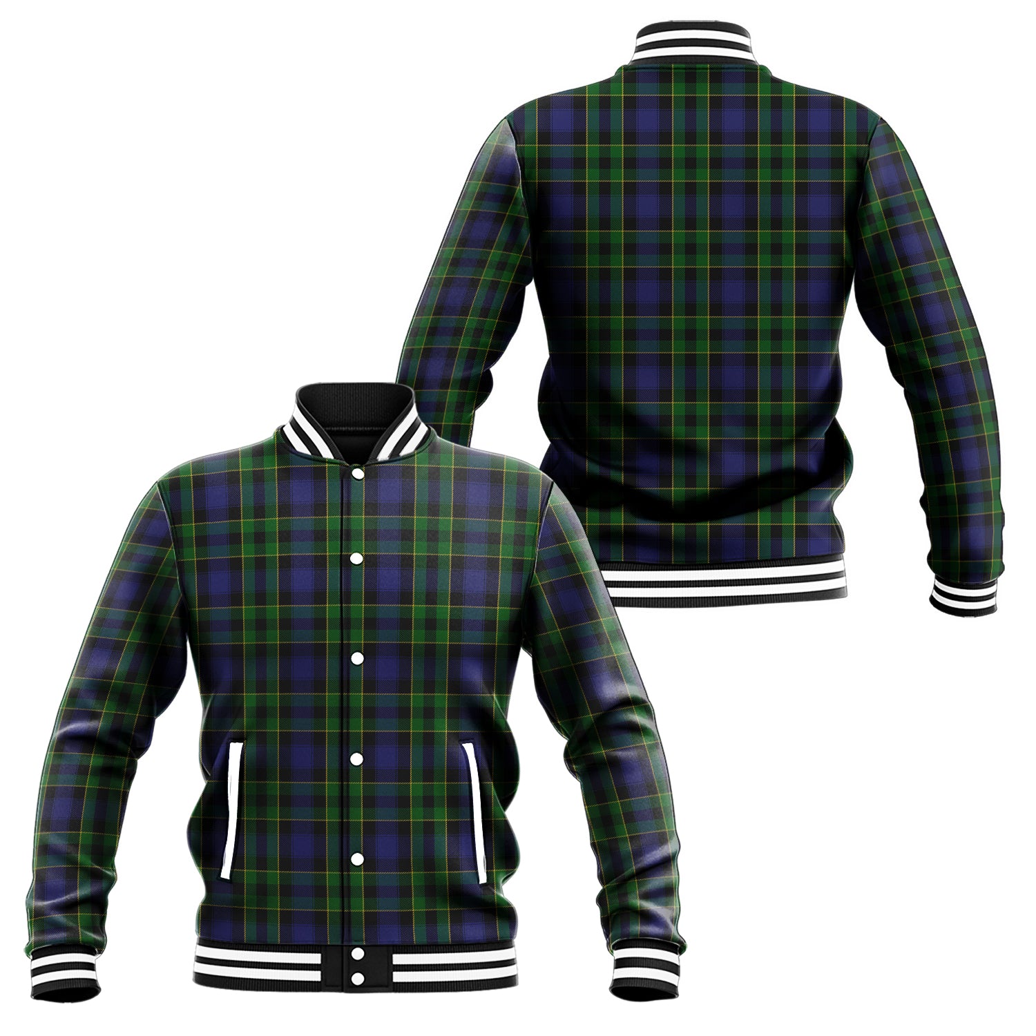 Mowat Tartan Baseball Jacket Unisex - Tartan Vibes Clothing