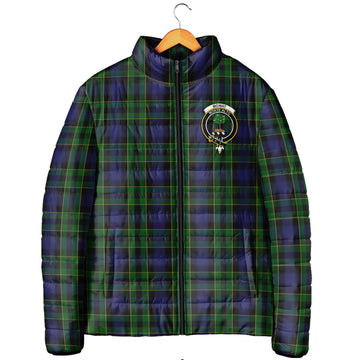 Mowat Tartan Padded Jacket with Family Crest