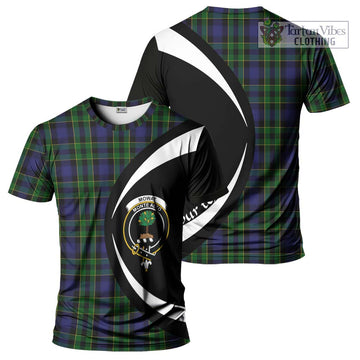 Mowat Tartan T-Shirt with Family Crest Circle Style Kid's Shirt - Tartan Vibes Clothing