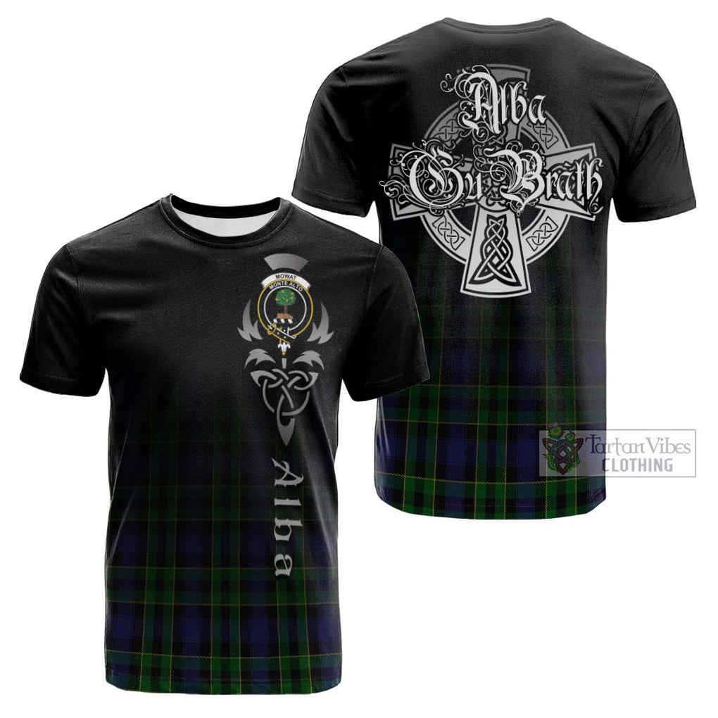 Mowat Tartan Cotton T-shirt Featuring Alba Gu Brath Family Crest Celtic Inspired Kid's Shirt - Tartan Vibes Clothing