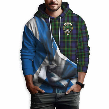 Mowat Tartan Hoodie with Family Crest Scotland Patriotic Style Pullover Hoodie - Tartan Vibes Clothing