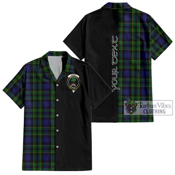 Mowat Tartan Hawaiian Shirt with Family Crest and Half Of Me Style Kid - Tartan Vibes Clothing