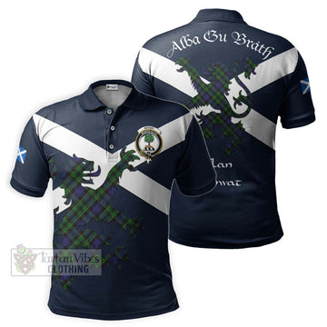 Mowat Tartan Lion Rampant Polo Shirt Proudly Display Your Heritage with Alba Gu Brath and Clan Name Kid - Tartan Vibes Clothing