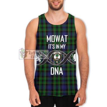 Mowat Tartan Men's Tank Top with Family Crest DNA In Me Style Men - Tartan Vibes Clothing