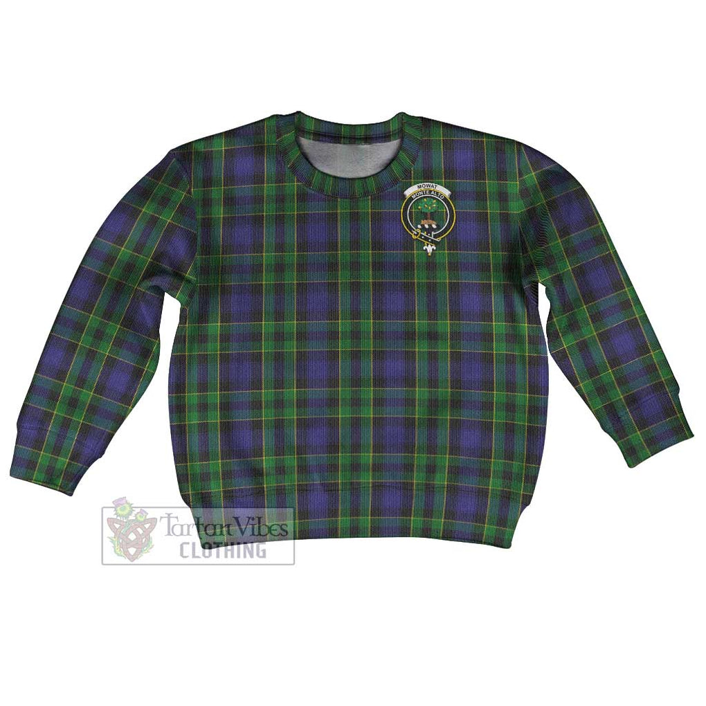 Mowat Tartan Kid Ugly Sweater with Family Crest Kid - Tartan Vibes Clothing