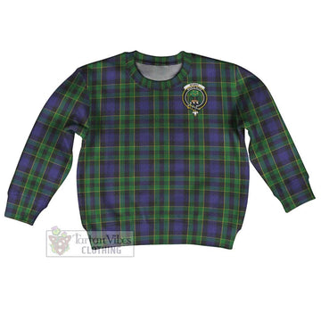 Mowat Tartan Kid Ugly Sweater with Family Crest Kid - Tartan Vibes Clothing