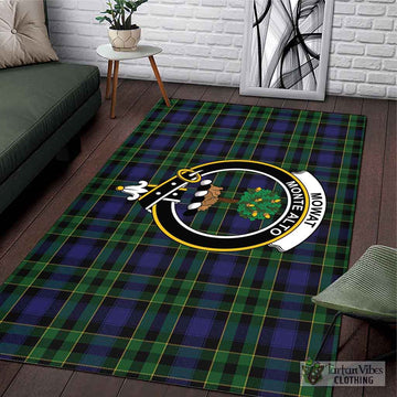 Mowat Tartan Area Rug with Family Crest L 59*86 inch (150x220 cm) - Tartan Vibes Clothing