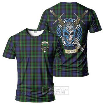 Mowat Tartan T-Shirt with Family Crest Celtic Skull Style Kid's Shirt - Tartan Vibes Clothing
