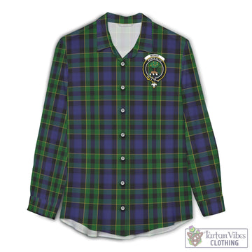 Mowat Tartan Women's Casual Shirt with Family Crest Female - Tartan Vibes Clothing