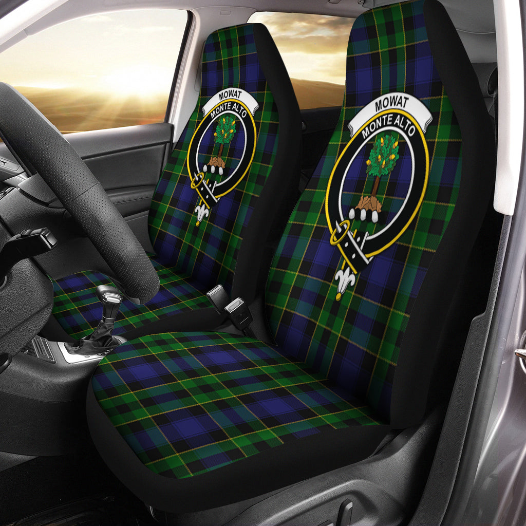 Mowat Tartan Car Seat Cover with Family Crest One Size - Tartanvibesclothing