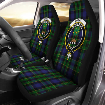 Mowat Tartan Car Seat Cover with Family Crest