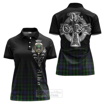 Mowat Tartan Women's Polo Shirt Featuring Alba Gu Brath Family Crest Celtic Inspired Women - Tartan Vibes Clothing