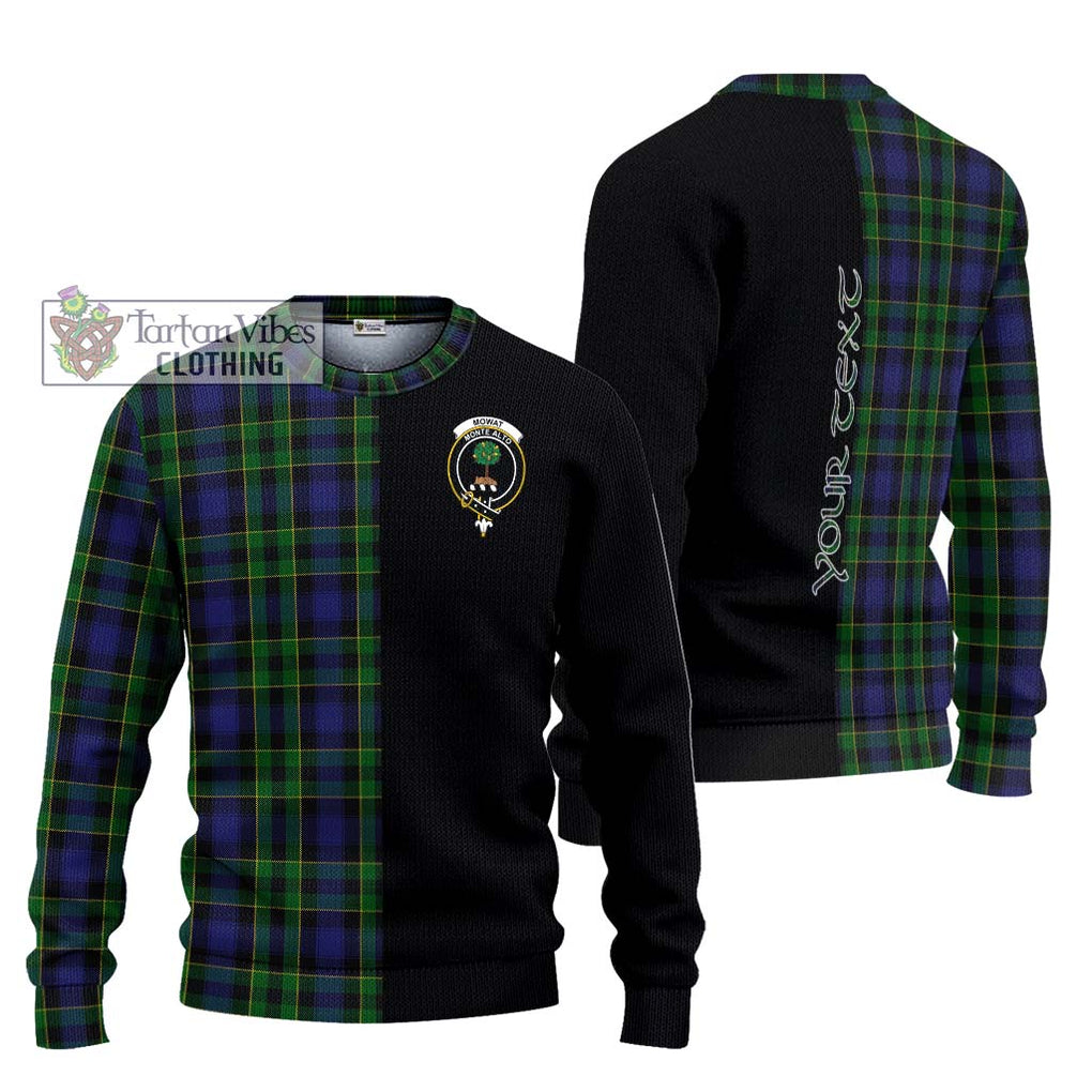 Mowat Tartan Ugly Sweater with Family Crest and Half Of Me Style Unisex - Tartan Vibes Clothing