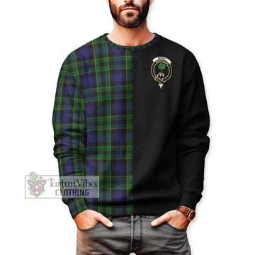 Mowat Tartan Sweatshirt with Family Crest and Half Of Me Style Unisex - Tartan Vibes Clothing