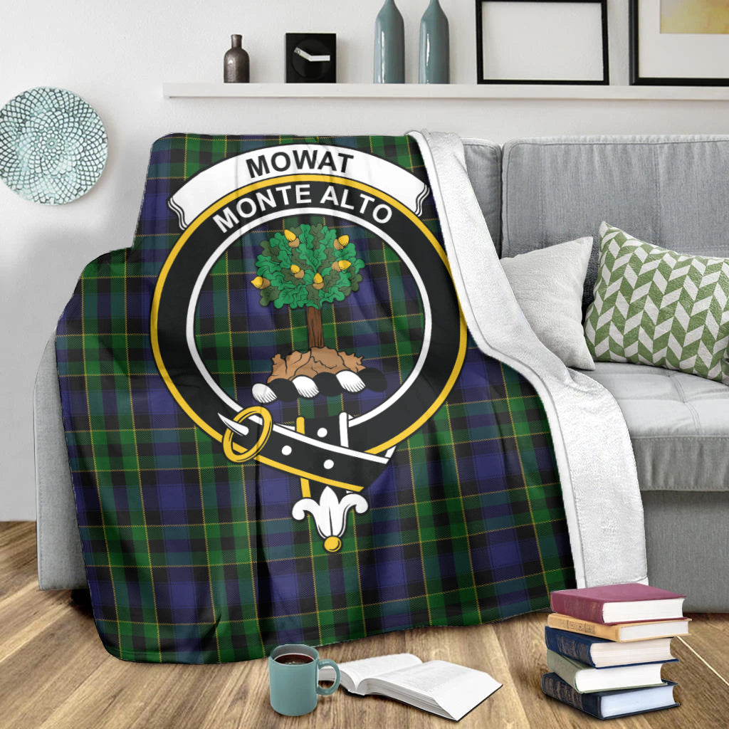 mowat-tartab-blanket-with-family-crest