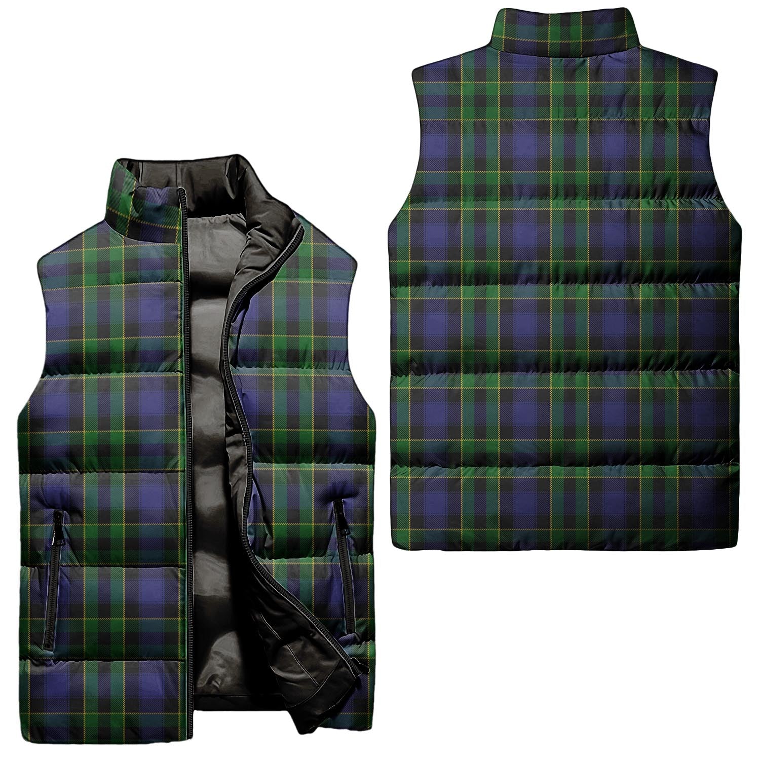 Mowat Tartan Sleeveless Puffer Jacket Unisex - Tartan Vibes Clothing