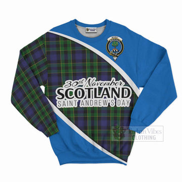Mowat Family Crest Tartan Sweatshirt Celebrate Saint Andrew's Day in Style Unisex - Tartan Vibes Clothing