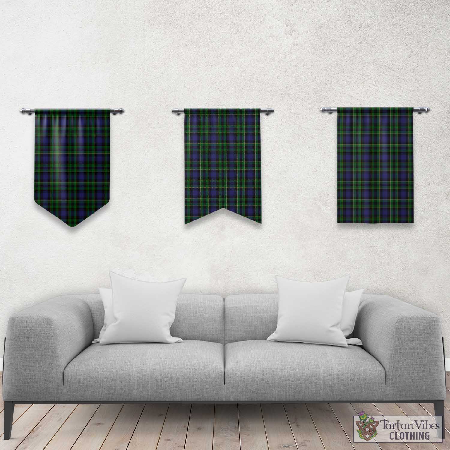 Mowat Tartan Gonfalon, Tartan Banner Rectangle - Tartan Vibes Clothing