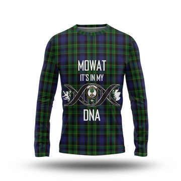 Mowat Tartan Long Sleeve T-Shirt with Family Crest DNA In Me Style Unisex - Tartan Vibes Clothing