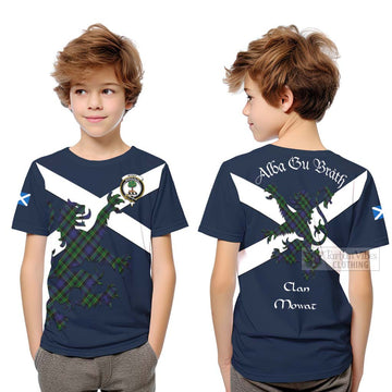 Mowat Tartan Lion Rampant Kid T-Shirt Proudly Display Your Heritage with Alba Gu Brath and Clan Name Youth XL Size14 - Tartan Vibes Clothing