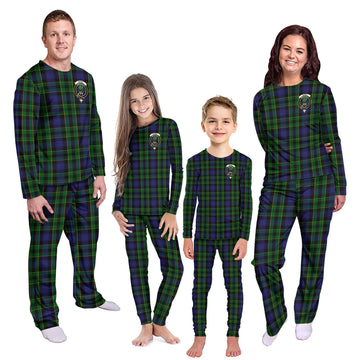 Mowat Tartan Pajamas Family Set with Family Crest Kid - Tartan Vibes Clothing