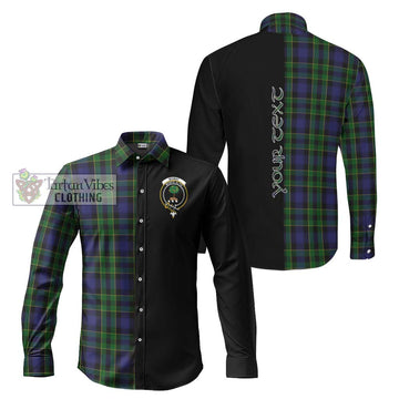 Mowat Tartan Long Sleeve Button Shirt with Family Crest and Half Of Me Style Men's Shirt S - Tartanvibesclothing Shop