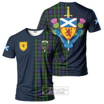 Mowat Tartan T-Shirt Alba with Scottish Lion Royal Arm Half Style Kid's Shirt - Tartan Vibes Clothing