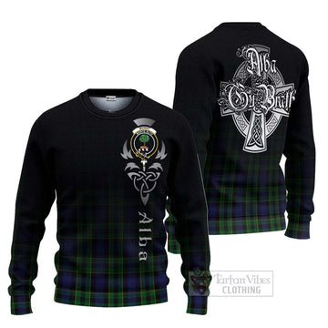 Mowat Tartan Ugly Sweater Featuring Alba Gu Brath Family Crest Celtic Inspired Unisex - Tartan Vibes Clothing