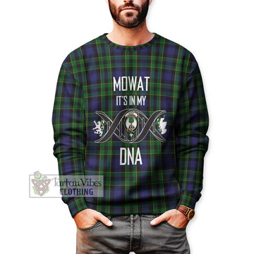 Mowat Tartan Sweatshirt with Family Crest DNA In Me Style Unisex - Tartan Vibes Clothing